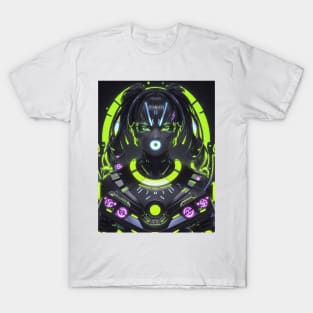 Cyberpunk Cyber Girl Techno Vibes! T-Shirt